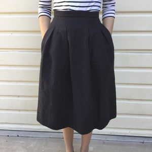 Textured Midi Skirt